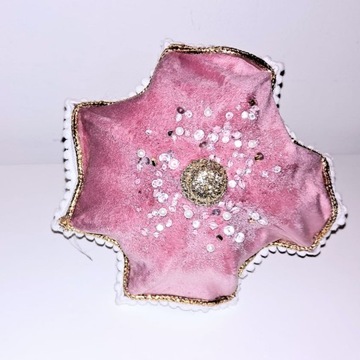 Украшение Розовый складной зонт ручной работы