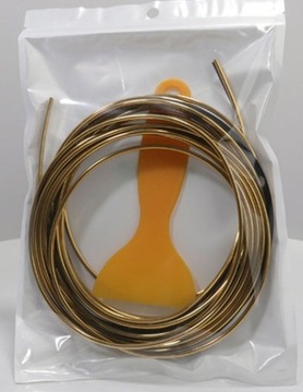 МЕТАЛЛИЧЕСКАЯ ДЕКОРАТИВНАЯ ПОЛОСКА ДЛЯ АВТОМОБИЛЯ 5М ДЕТАЛИ