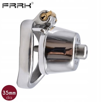 FRRK Маленькая мужская клетка для члена целомудрия с устройством