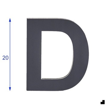 НОМЕР ДОМА НОМЕР ДОМА или НОМЕР ДВЕРИ | ЦИФРЫ и БУКВЫ | ВЫСОТА 20см АНТРАЦИТ