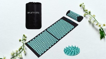 Акупрессурный коврик AKUMATA С МАССАЖНОЙ ПОДУШКОЙ ДЛЯ ТЕЛА