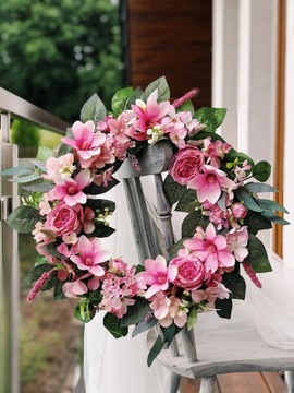 ДВЕРНОЙ ВЕНОК, ВЕСЕННИЙ ЦВЕТОЧНЫЙ ВЕНОК, РОЗОВЫЙ ВЕНОК