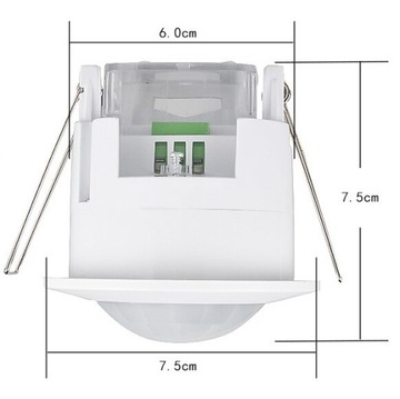 СВЧ-ДАТЧИК ДВИЖЕНИЯ ПОТОЛОЧНЫЙ СВЕТОДИОДНЫЙ ДАТЧИК 6S