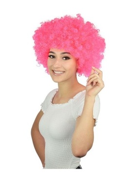 PERUKA AFRO XXL RÓŻOWA