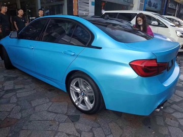 ШПОН ПЛЕНКА СИНИЙ ЖЕМЧУЖНЫЙ МАТОВЫЙ ХРОМ