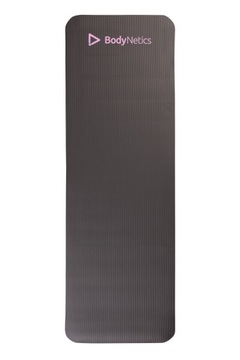 КОВРИК ДЛЯ ФИТНЕСА КОВРИК ДЛЯ ТРЕНИРОВОК ТОЛЩИНА 1 СМ ЧЕРНЫЙ + РОЗОВЫЙ