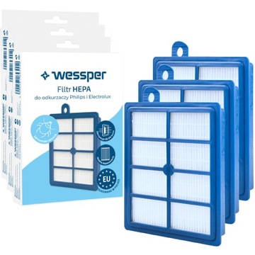 3x FILTR HEPA DO PHILIPS ELEKTROLUX ULTRASILENCER