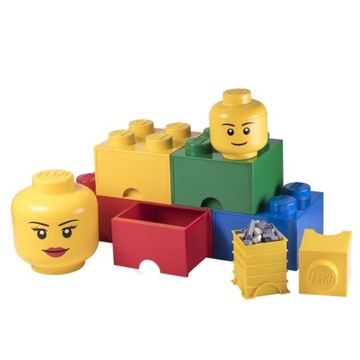 LEGO КОНТЕЙНЕР МАЛЕНЬКИЙ СКЕЛЕТ ГОЛОВЫ BONEBODY S 2L