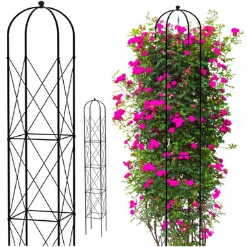 PERGOLA OGRODOWA TARASOWA METALOWA PODPORA DO WINOGRON KWIAT OBELISK 150 CM
