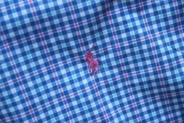 RALPH LAUREN__MODNA KOSZULA W KRATKĘ SLIM FIT__XL