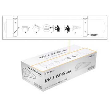 Воздушная завеса VTS WING W200 EC 17/47 кВт, вода 48 ч.