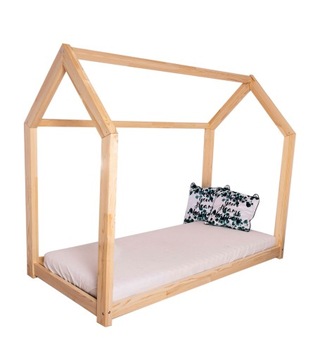 Łóżko domek STAR 100% DREWNO 180x80 + STELAŻ FLEX