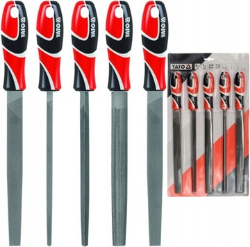 НАБОР НАПИЛЬКОВ YATO ДЛЯ МЕТАЛЛА, 5 ДЕТАЛЕЙ, 250 мм T12 YT-6238