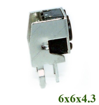 Microswitch mikro switch push button 90° 6x6x4.3