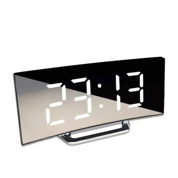 ЧАСЫ БУДИЛЬНИК ЧАСЫ СОВРЕМЕННЫЕ ЦИФРОВЫЕ ЭЛЕКТРОННЫЕ СВЕТОДИОДНЫЕ ЗЕРКАЛА ТЕРМОМЕТР БУДИЛЬНИК