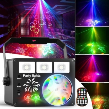 Diskotékové Lampy Disco Usb Dj Rgb Párty Osvětlení S Dálkovým Ovládáním