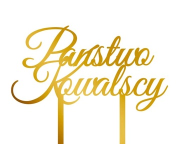 Topper Nazwisko Ślub Wesele TŚZ-12