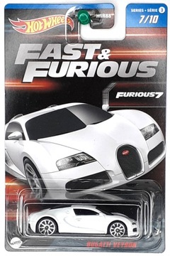 HOT WHEELS FAST & FURIOUS BUGATTI VEYRON 1:64 7/10 SERIA 3