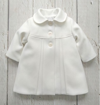 płaszczyk dziewczęcy ecru NELI roz 80