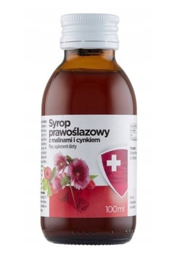 SYROP PRAWOŚLAZOWY Z MALINĄ I CYNKIEM 100 ml