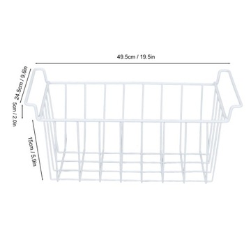 DUZY KOSZYK DO ZAMRAŻARKI SKRZYNIOWEJ LODÓWKI KOSZE 2 SZT