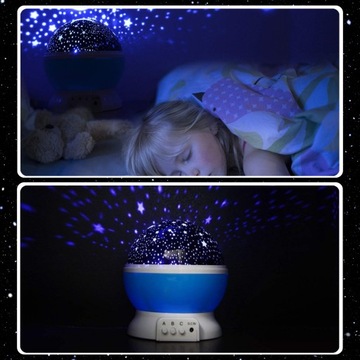 ПРОЕКТОР ЛУНА НЕБО ЗВЕЗДА ПОВОРОТНЫЙ НОЧНИК ПРОЕКТОР ДЛЯ РЕБЕНКА