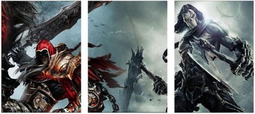 3x OBRAZ NA ŚCIANĘ DARKSIDERS TRYPTYK 50x70