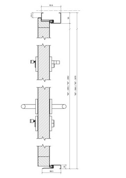 DRZWI PRAWE 55MM ZEWNĘTRZNE POPIEL 90 CM DO ŚRODKA