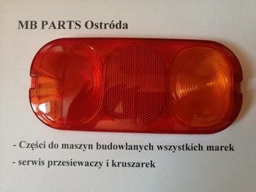 Klosz lampy drogowej tył JCB 2CX 3CX 4CX po 2001