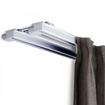 Двойной карниз ALU, 300 см. Карниз потолочный двухнаправляющий, белый ZS2