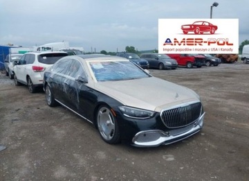 Mercedes 2021 Mercedes-Benz Klasa S 2021r., S 580 4MATIC, od ubezpieczalni 4.0 Benzyna