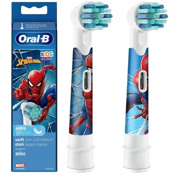 2 KOŃCÓWKI DLA DZIECI ORAL-B STAGES SPIDERMAN EB10