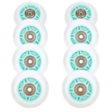 8x Świecące kółka LED do rolek CROXER Inez 70mm PU