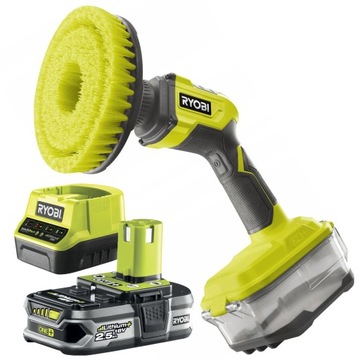 ВРАЩАЮЩАЯСЯ ЩЕТКА ДЛЯ СТИРКИ 18 В Ryobi ONE+ R18CPS+АККУМУЛЯТОР 2,5 Ач