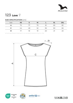 Love 123 Koszulka/sukienka damska czarny XS