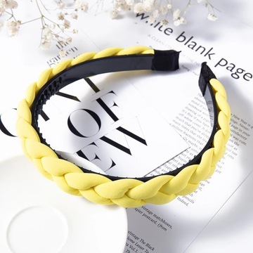 Fashion Solid Color Braid Hairbands For Women Weaving New Non-slip