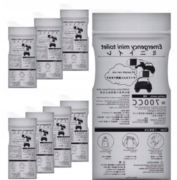 12x Przenośna Jednorazowe Torba Torba Mocz 700ml