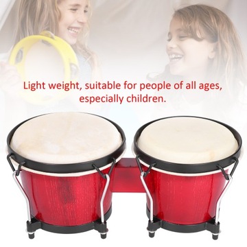 Drewniane afrykańskie bongosy bęben Djembe
