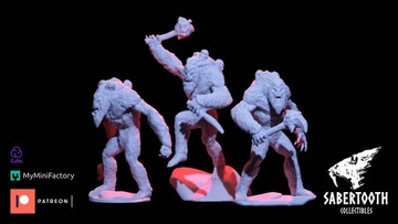 Yetties - Sabertooth Collectibles - Druk 3D