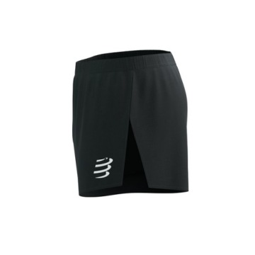 COMPRESSPORT Мужские шорты для бега RACING SPLIT SHORT черные M
