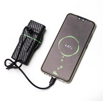 Latarka LED lampka rowerowa na kierownicę ładowana 3000mAh USB POWERBANK