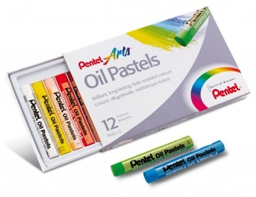 МАСЛЯНАЯ ПАСТЕЛЯ 12 ЦВЕТОВ PHN12 PENTEL