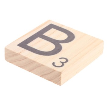 Czarny alfabet i cyfry Drewniane Puzzle B3