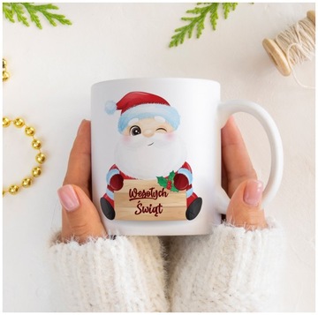 Рождественская керамическая кружка Дед Мороз Merry Christmas