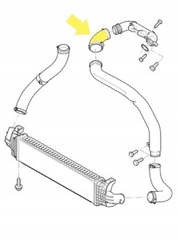 ИНТЕРКУЛЕР ТУРБО ТРУБКА FORD FOCUS C-MAX 1.6 TDCI