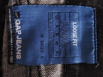 SPODNIE JEANS GAP 1969 LOSSE FIT W33/L32 -W90/L112 DENIM QUALITY COMFORT