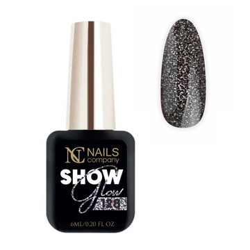 Show Glow 128 Nails Company lakier hybrydowy brokatowy 6ml