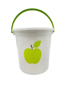 Пластиковое детское ведро для сбора фруктов 2л с крышкой