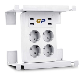 Listwa rozdzielająca AC USB z półką - Green Power