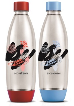 Zestaw butelek SODASTREAM Fuse Brush Design 2x1L